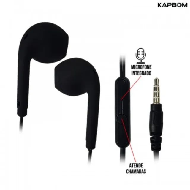 Fone Ouvido Microfone P3 - Ka 736- Headset com Fio  - Foto 4