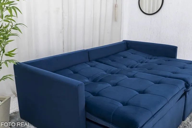 Sofá Retrátil Reclinável Sem Caixa 2,15m Pillow Top e Molas Bonnel rf54 - Foto 4