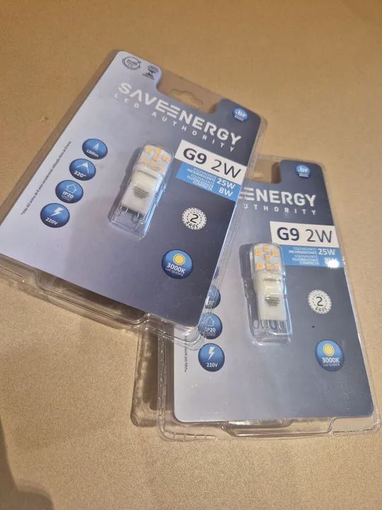 Lâmpada LED G9 2W 3000K - Econômica e Eficiente