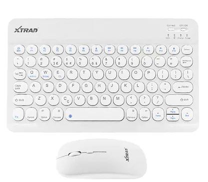 Kit de Mini Teclado e Mouse Sem Fio Bluetooth Design Moderno z994 - Foto 3
