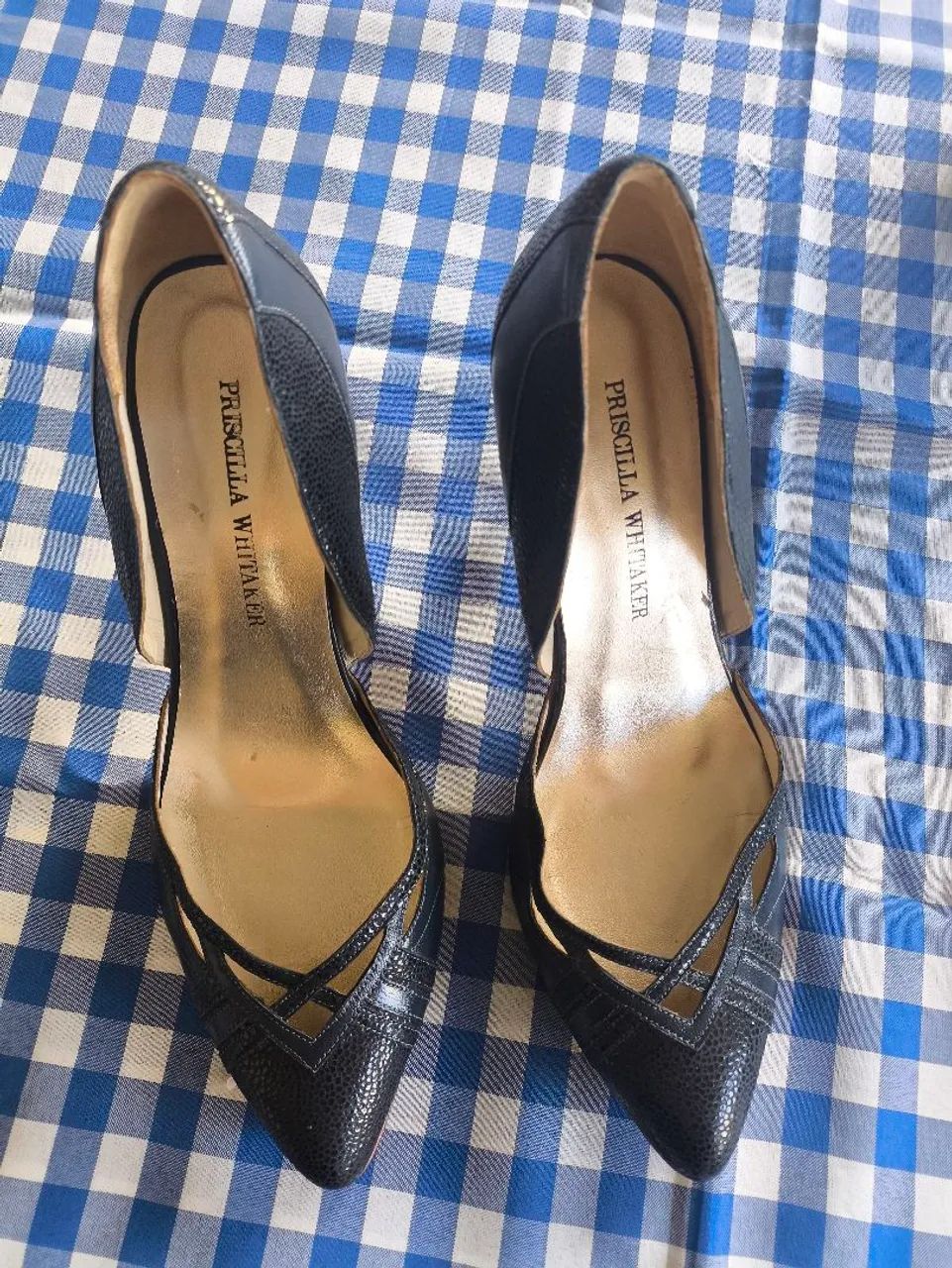 Salto Alto Azul marinho - Priscilla Whitaker