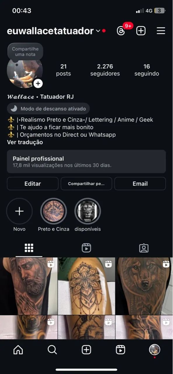 Troco Tatuagem por coisas do meu interesse