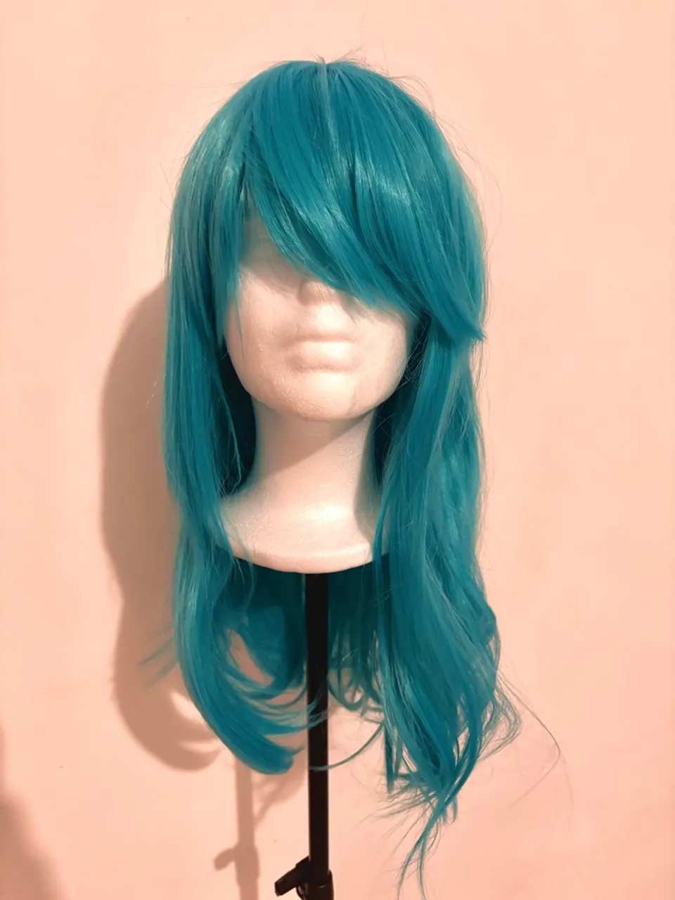 Peruca Azul Turquesa Longa - Cosplay Bulma Morrigan