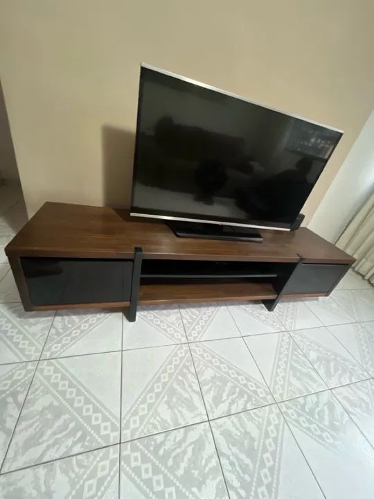 Rack de TV (madeira maciça) - Foto 2