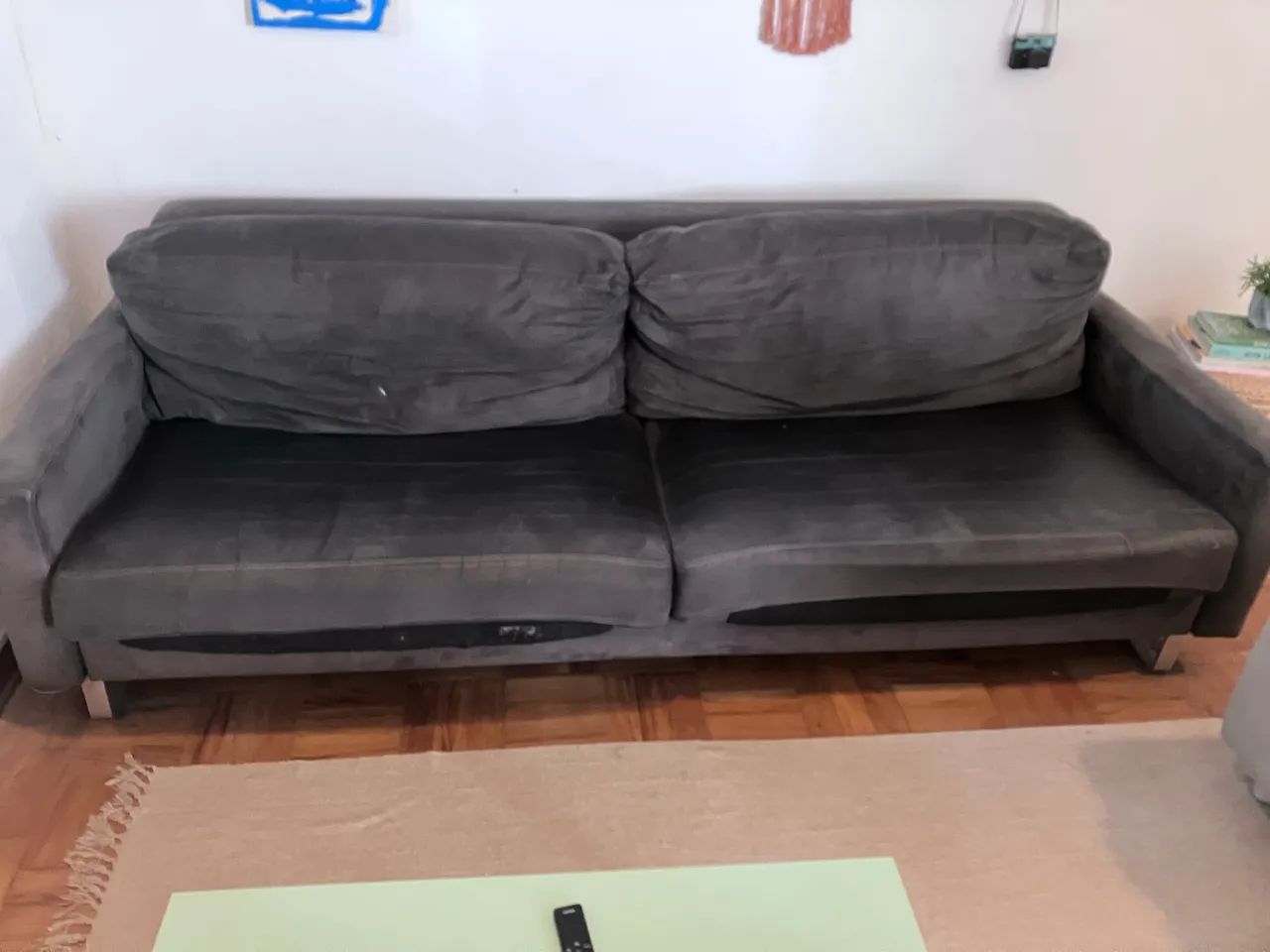 Sofá Etna Suede Usado417563136817244161