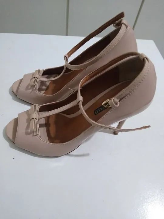 Sandália feminina cor de rosa - Foto 2