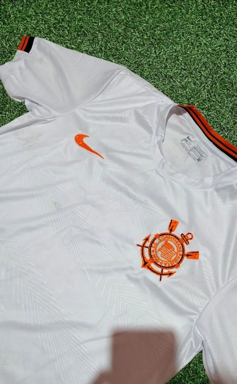 Camisa do Corinthians branca 3 D (P, M, G e GG) - Foto 3