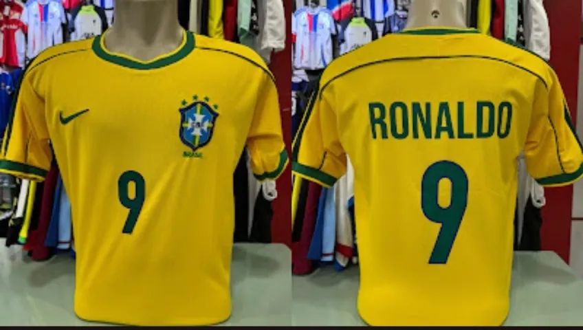 Camiseta Seleção Brasil retrô Ronaldo - Foto 3