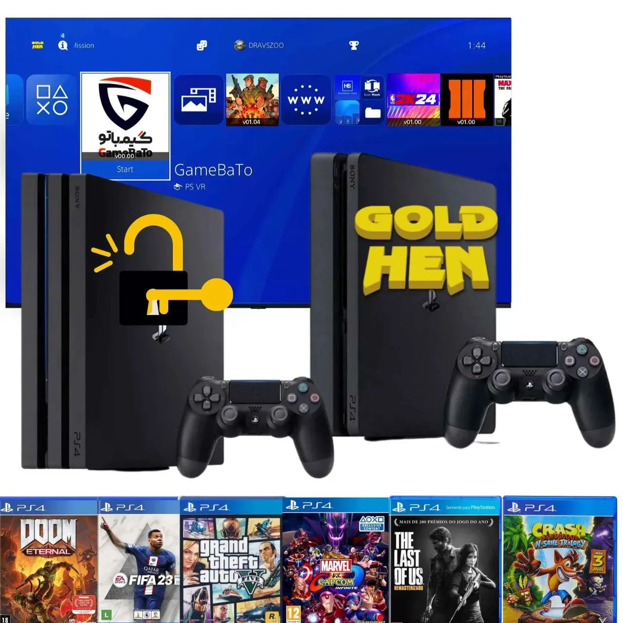 DISCO BLURAY EXPLOIT PS4 - Disco de Desbloqueio 