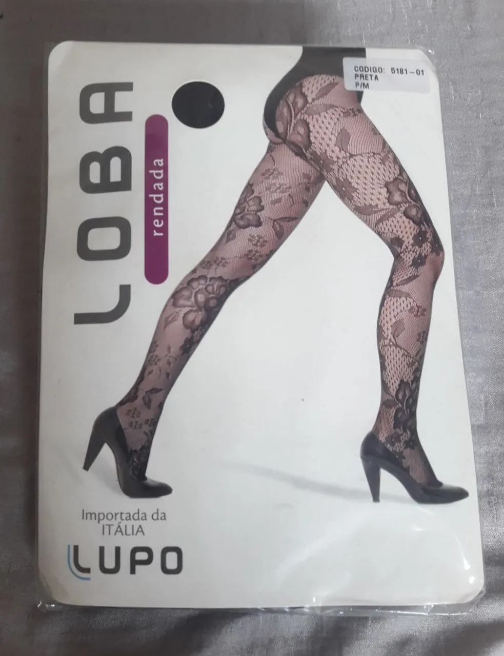 Meia calça Loba floral - Original Lupo, Importada da Itália - NOVAS