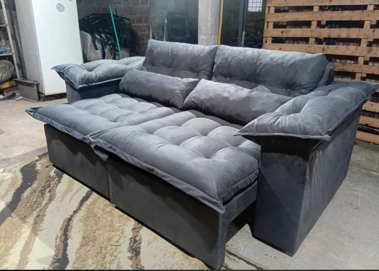 Sofá Modular Cinza Confortável e Elegante - Foto 2