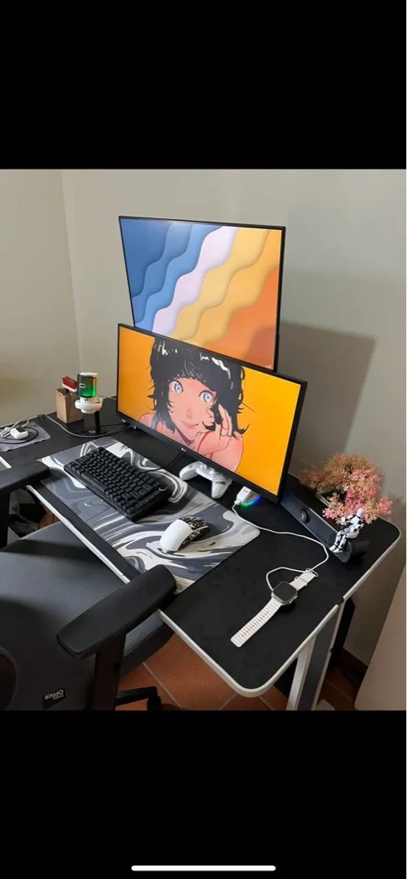 Setup Gamer Completo - dois monitores  - Foto 3