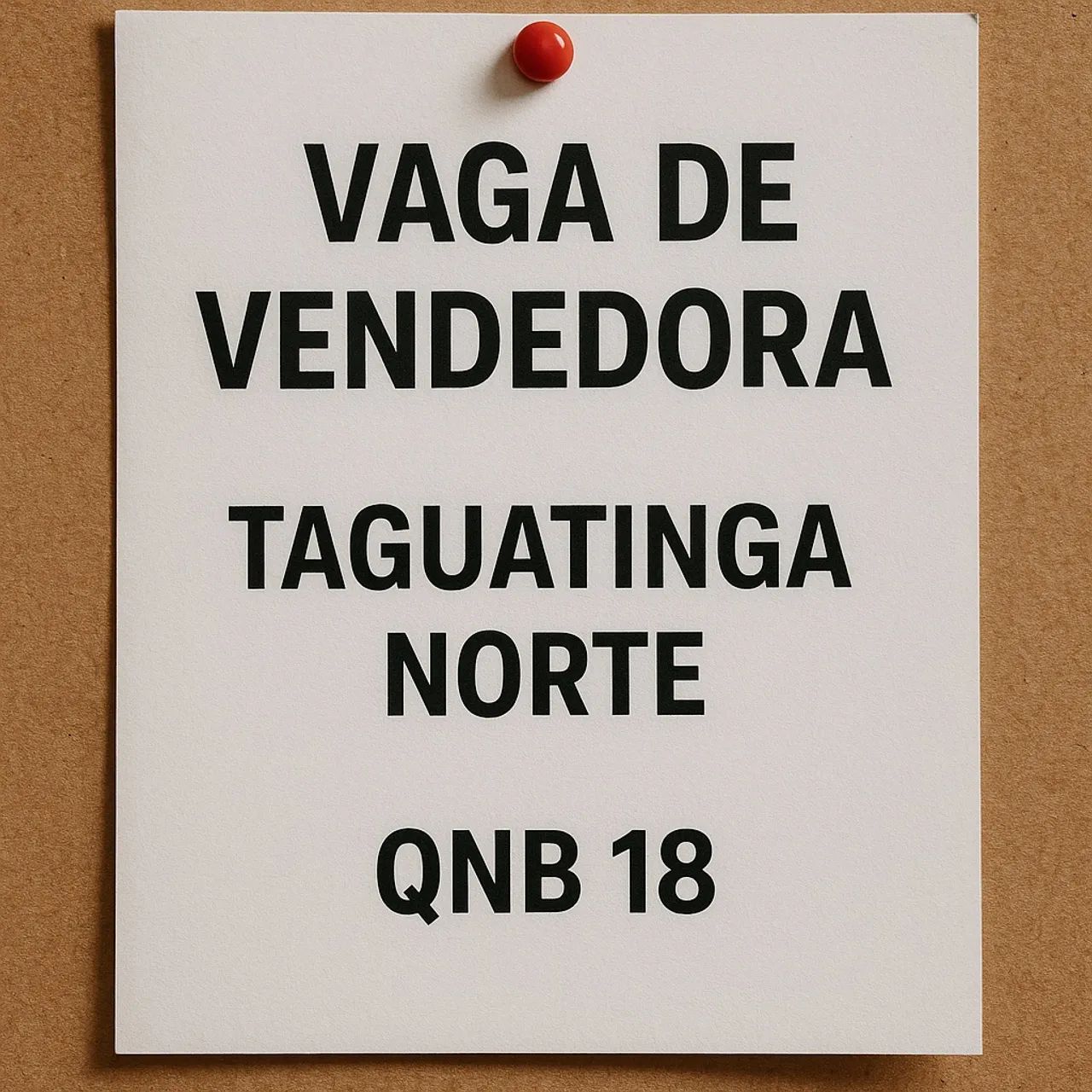 Vaga vendedora Qnb 18 loja feminina 