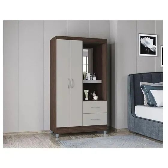 Guarda Roupa 2 Portas 2 Gavetas Novo