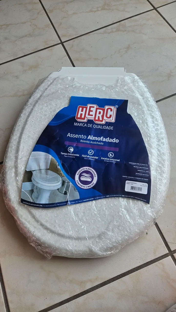 Assento Almofadado para Banheiro HERC