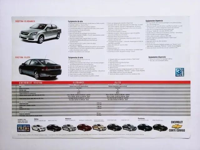 Chevrolet Vectra Elite 2007 - Folder, Catálogo, Prospecto  - Foto 2