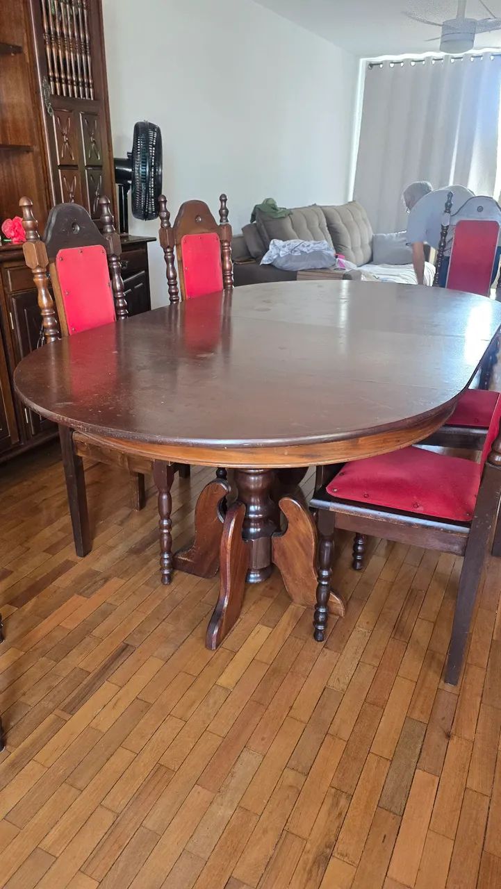 Mesa de Jantar Oval com 6 Cadeiras - Foto 3