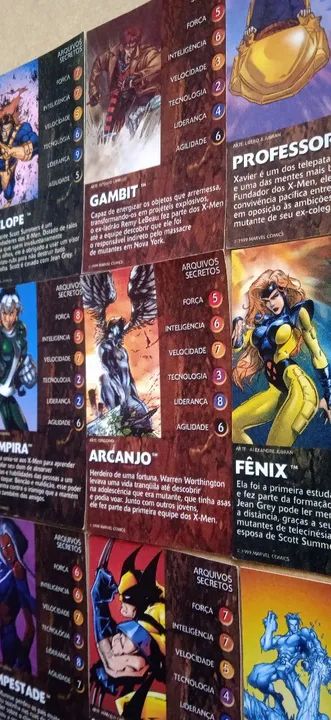 Cards Colecionáveis Marvel X-Men Wolverine e equipe Série Arquivos Secretos O Confronto 99 - Foto 2