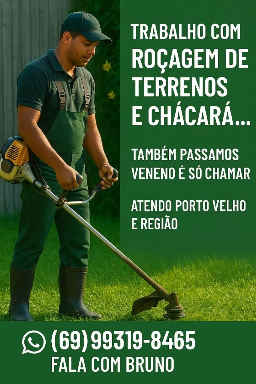 Trabalhamos com limpeza de terrenos 