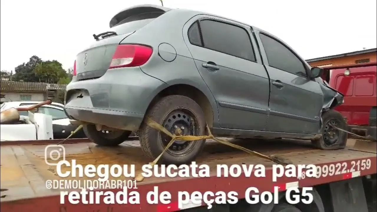Carroceria Gol G5 com as suspensões e rodas