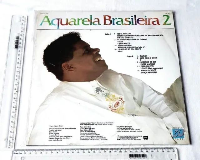 LP Disco Vinil - Emílio Santiago - Aquarela Brasileira 2 - 1989 - Foto 4