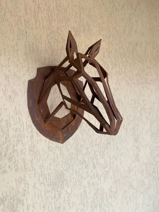 Escultura Estátua cabeça de cavalo