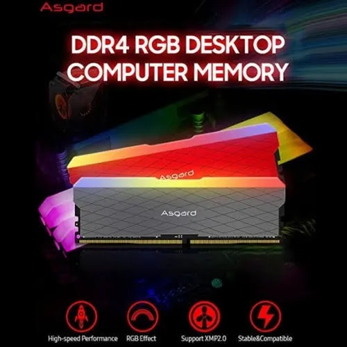 Memória RAM Asgard DDR4 RGB 16GB Desktop