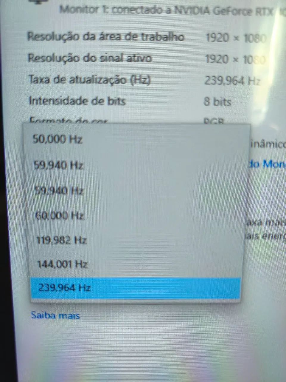 MONITOR GAMER 27 POL 240Hz NOVO SEM USO - Foto 4