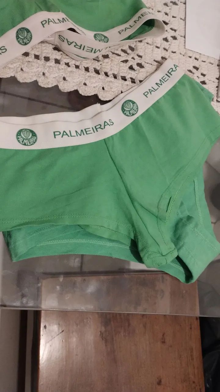 Conjunto Palmeiras: Top e Calcinhas LER ANÚNCIO  - Foto 2