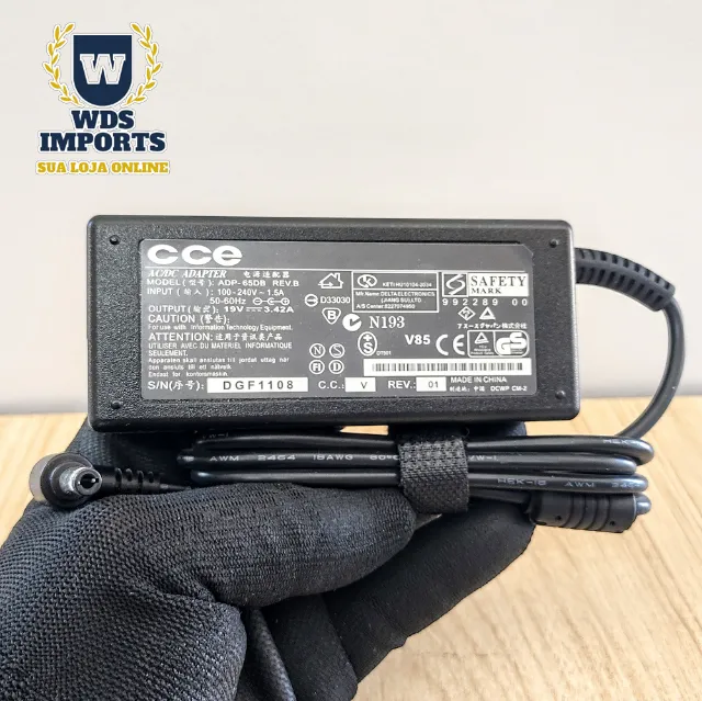 Fonte Compatível Carregador Notebook Cce 19V 3,42A