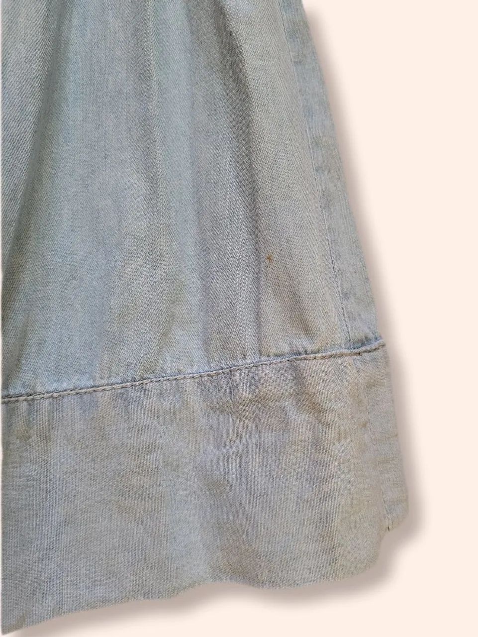 Saia Jeans Claro Retrô Tamanho 40  - Foto 4
