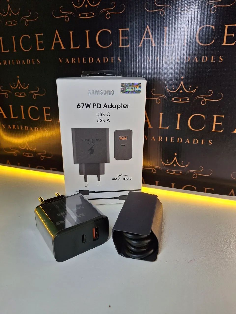 Carregador Samsung tipo C , 67w 