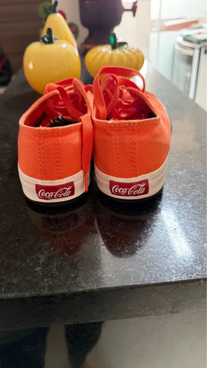 Tênis Coca-Cola Laranja tamanho 36 - Foto 3