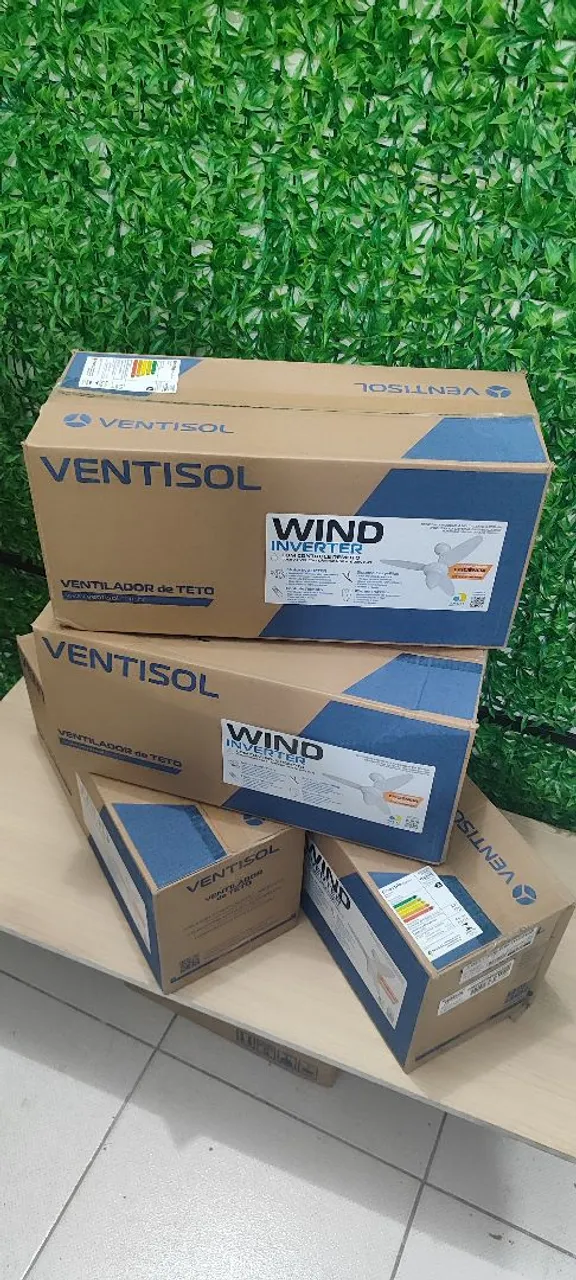Ventilador de Teto Ventisol Wind Inverter - Novo