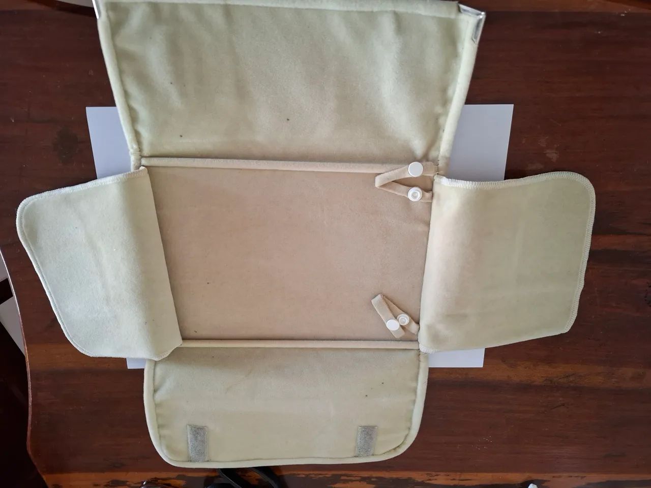 Bolsa para guardar joias - Bege e Azul - Foto 3