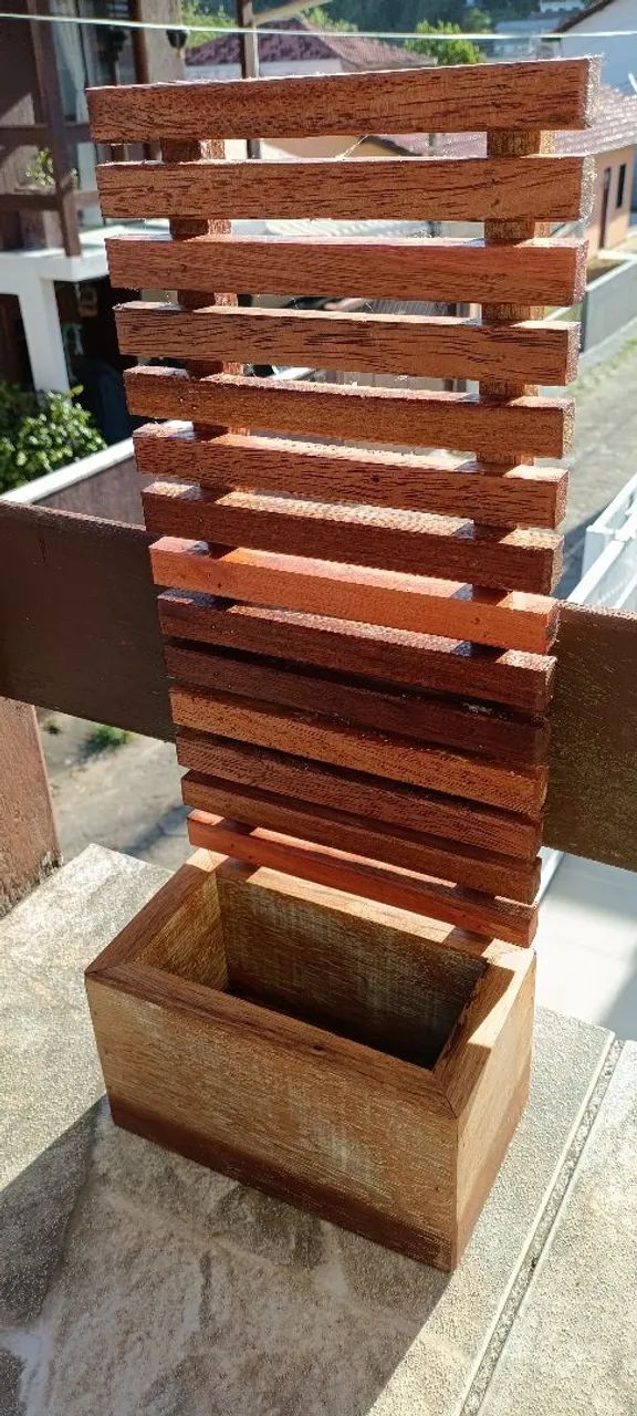 Vaso de madeira para plantas - Foto 2