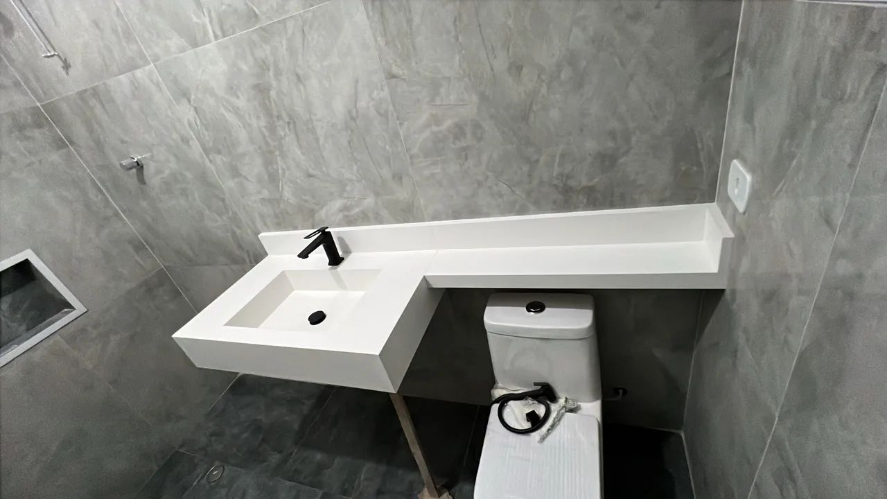 Lavatório de porcelanato - Foto 5