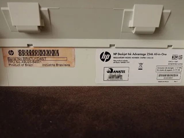 Multifuncional HP DeskJet Ink Advantage 2546 com defeito - Foto 4