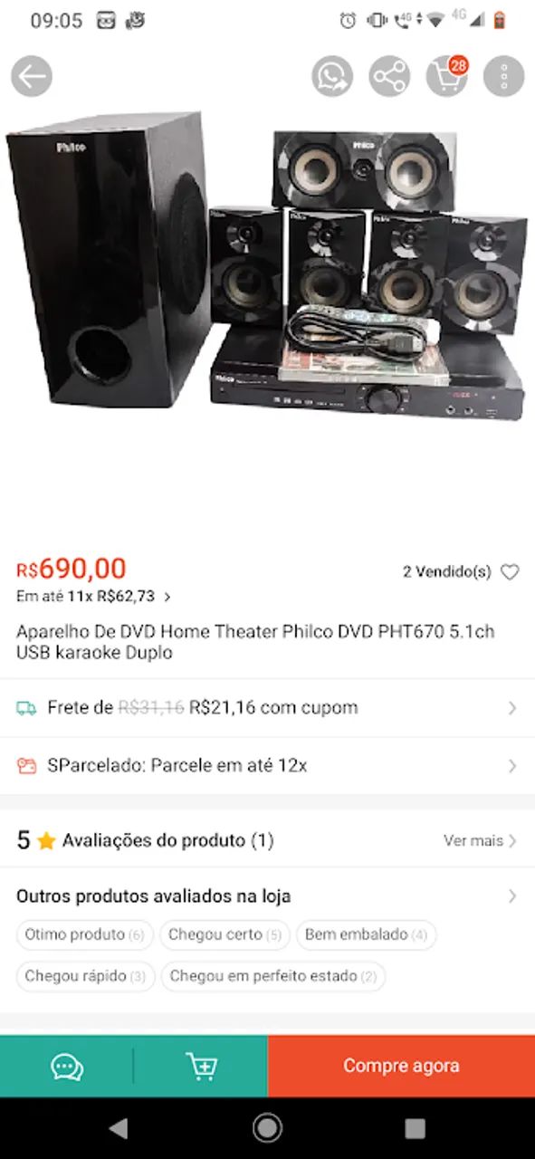 Sistema studio dvd theater64418735101953124