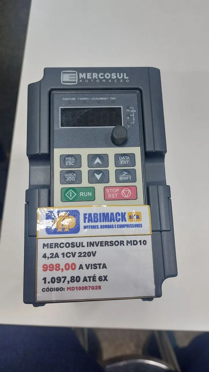 Inversor de frequência 4,2a 1cv 220v mercosul - Foto 2
