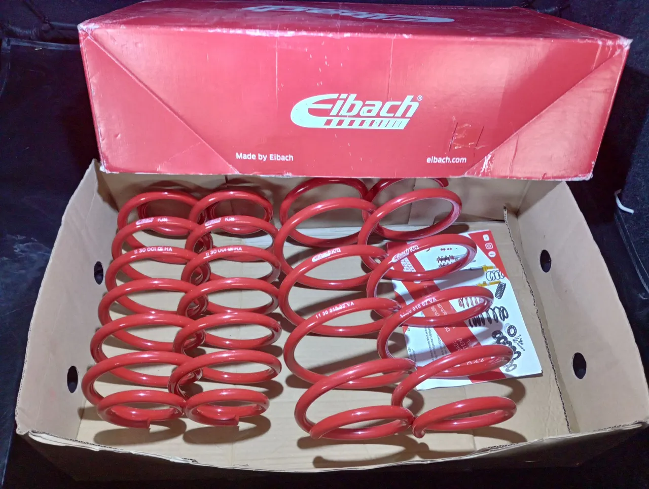 Molas esportivas Eibach para toda linha fiat