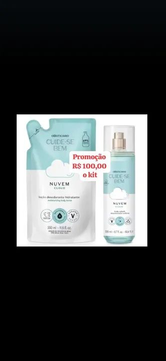 Kit Cuidese Bem -  Creme + Colônia - Foto 4