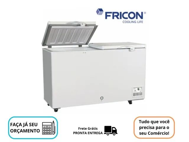 Freezer Horizontal Tampa Cega Fricon 503 Litros 127/220v