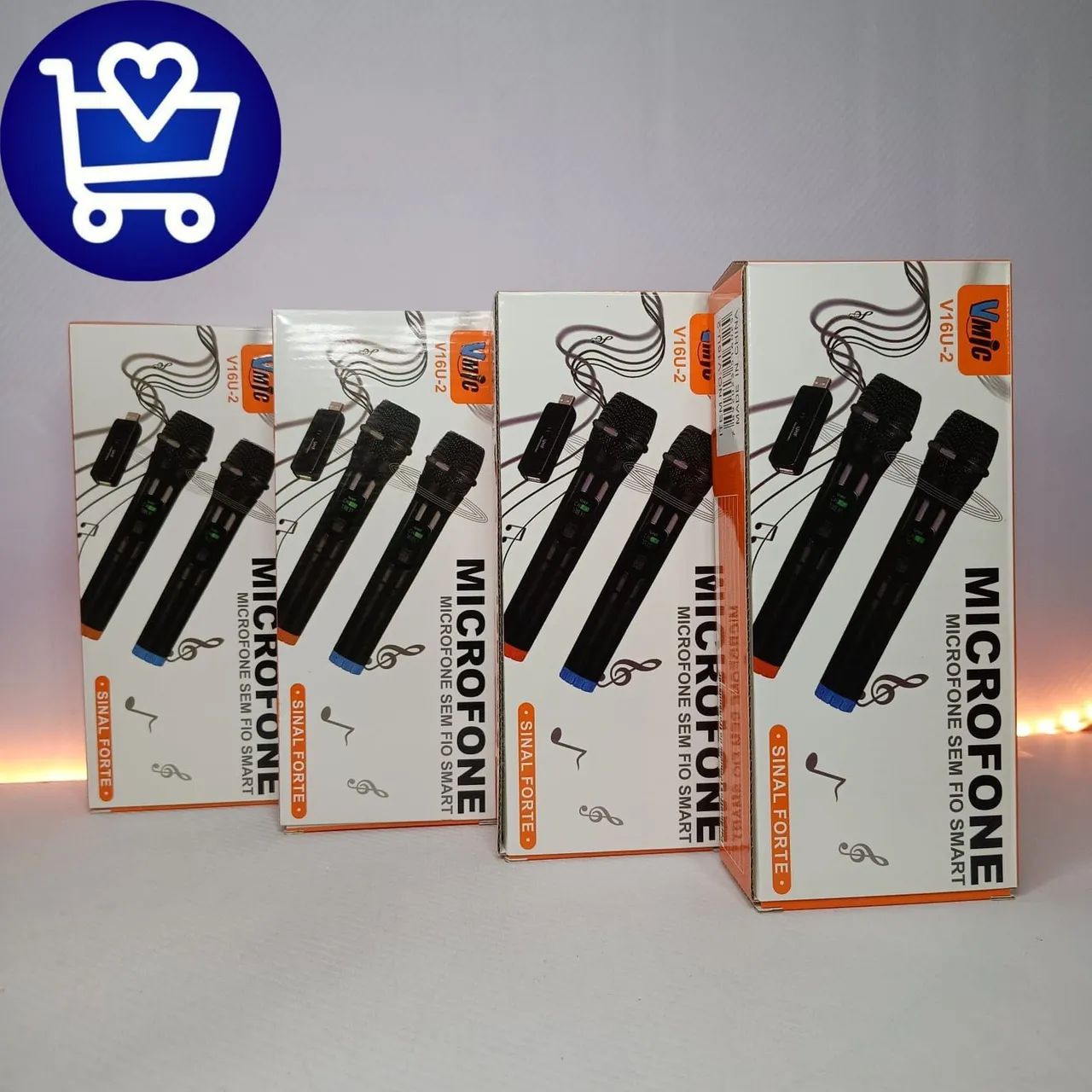 Microfone Sem Fio Vmic V16U-2 - Kit com 2 Microfones - Foto 3