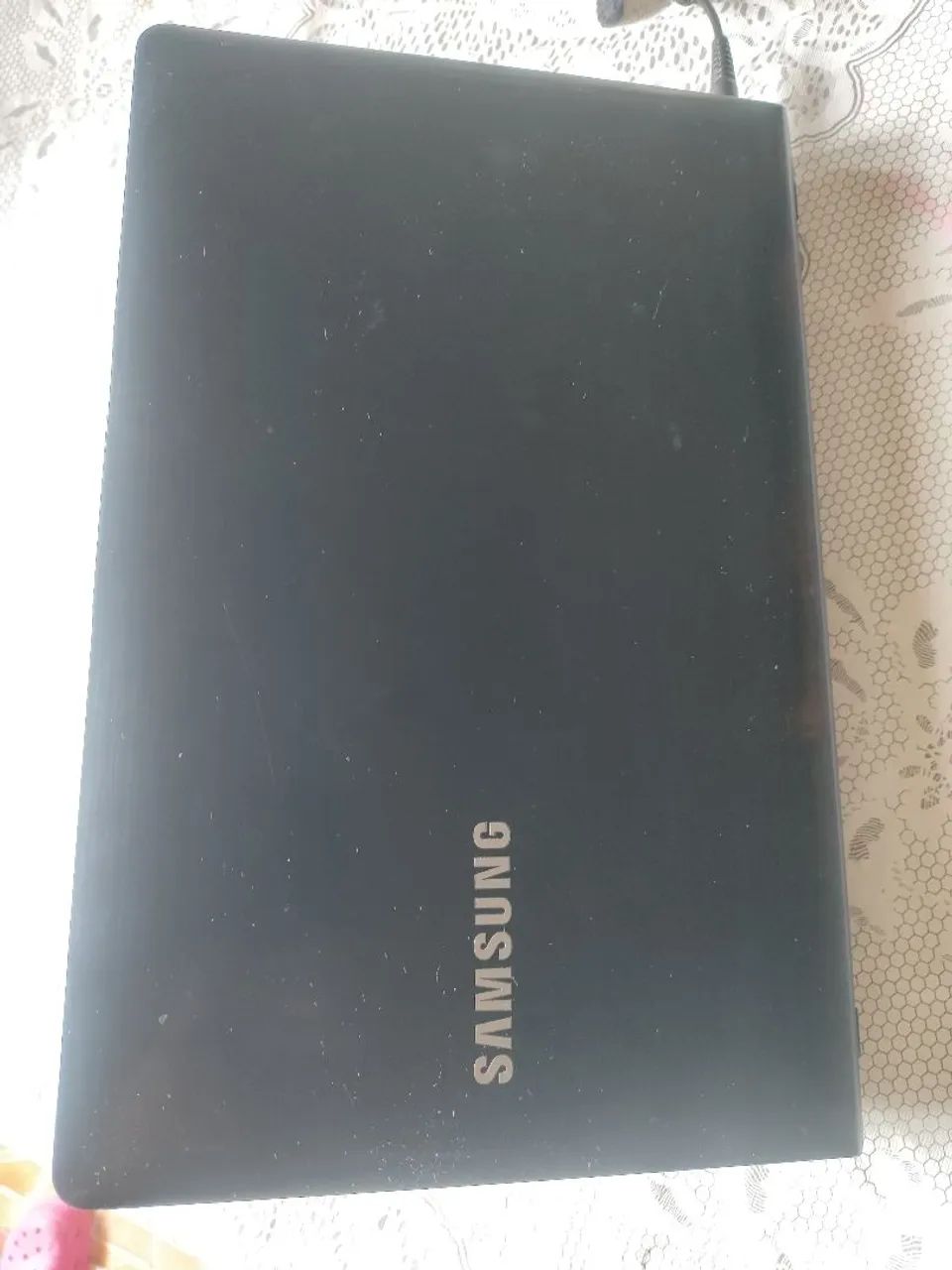 Notebook Samsung teclado funcionando cabo de força original  - Foto 2