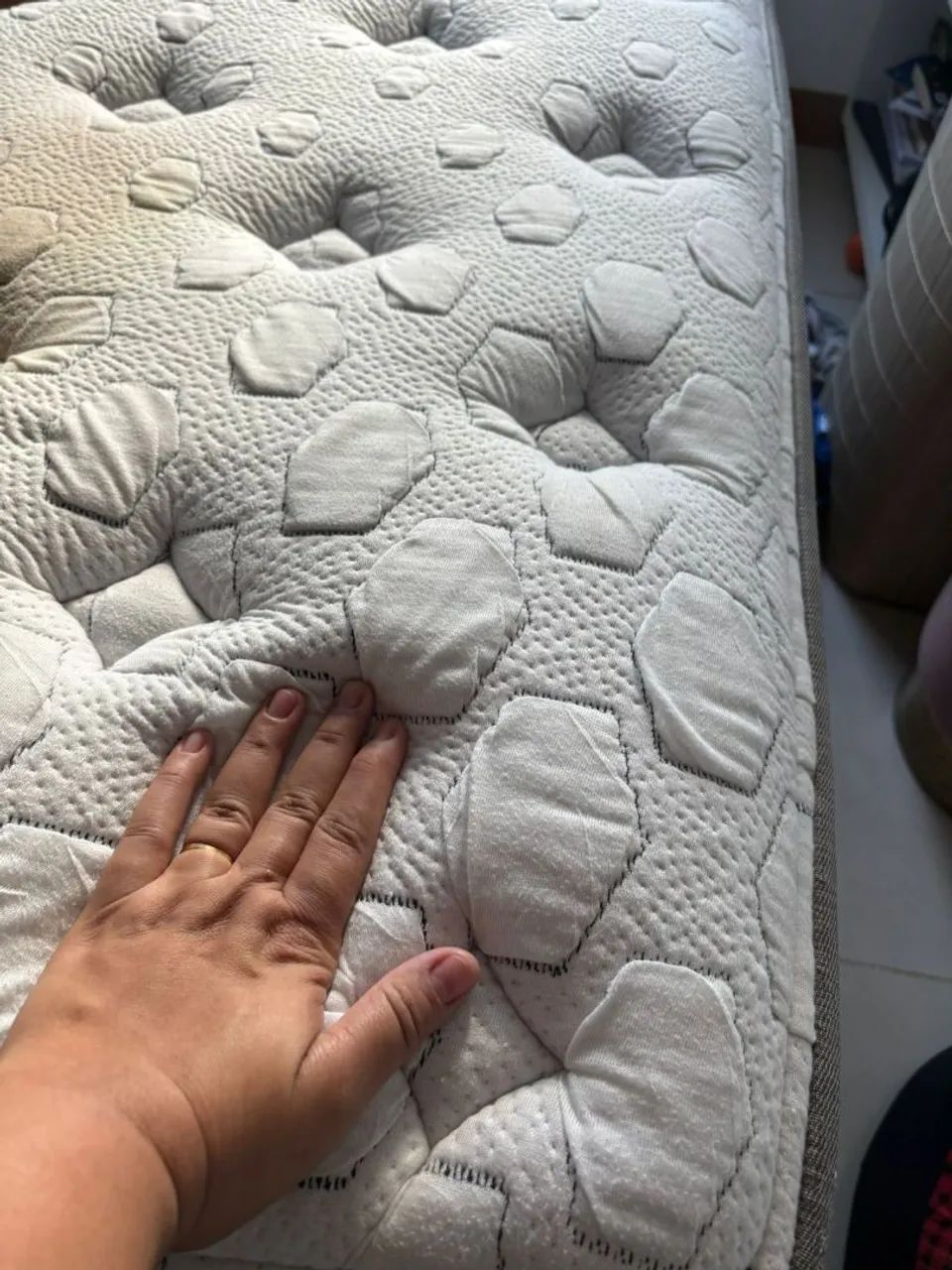 Cama baú casal padrão com Colchão  - Foto 4