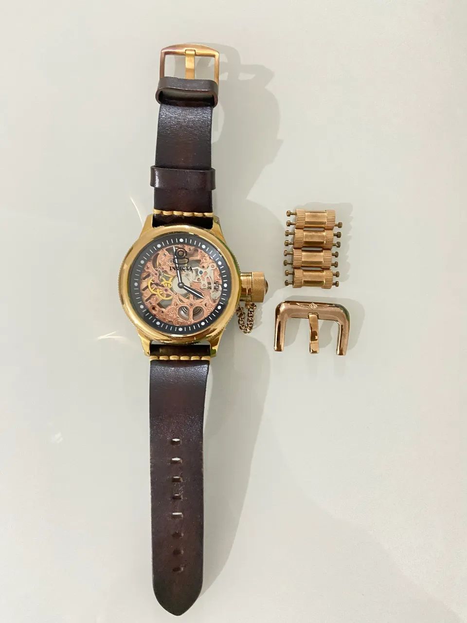Relógio INVICTA Russian Diver Mechanical Skeleton 1090 - Foto 4
