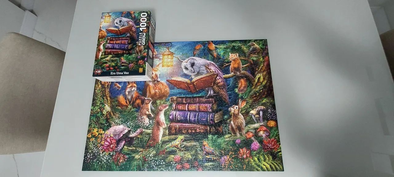Quebra- Cabeça Era Uma Vez, Grow, 1000 peças. - Foto 3