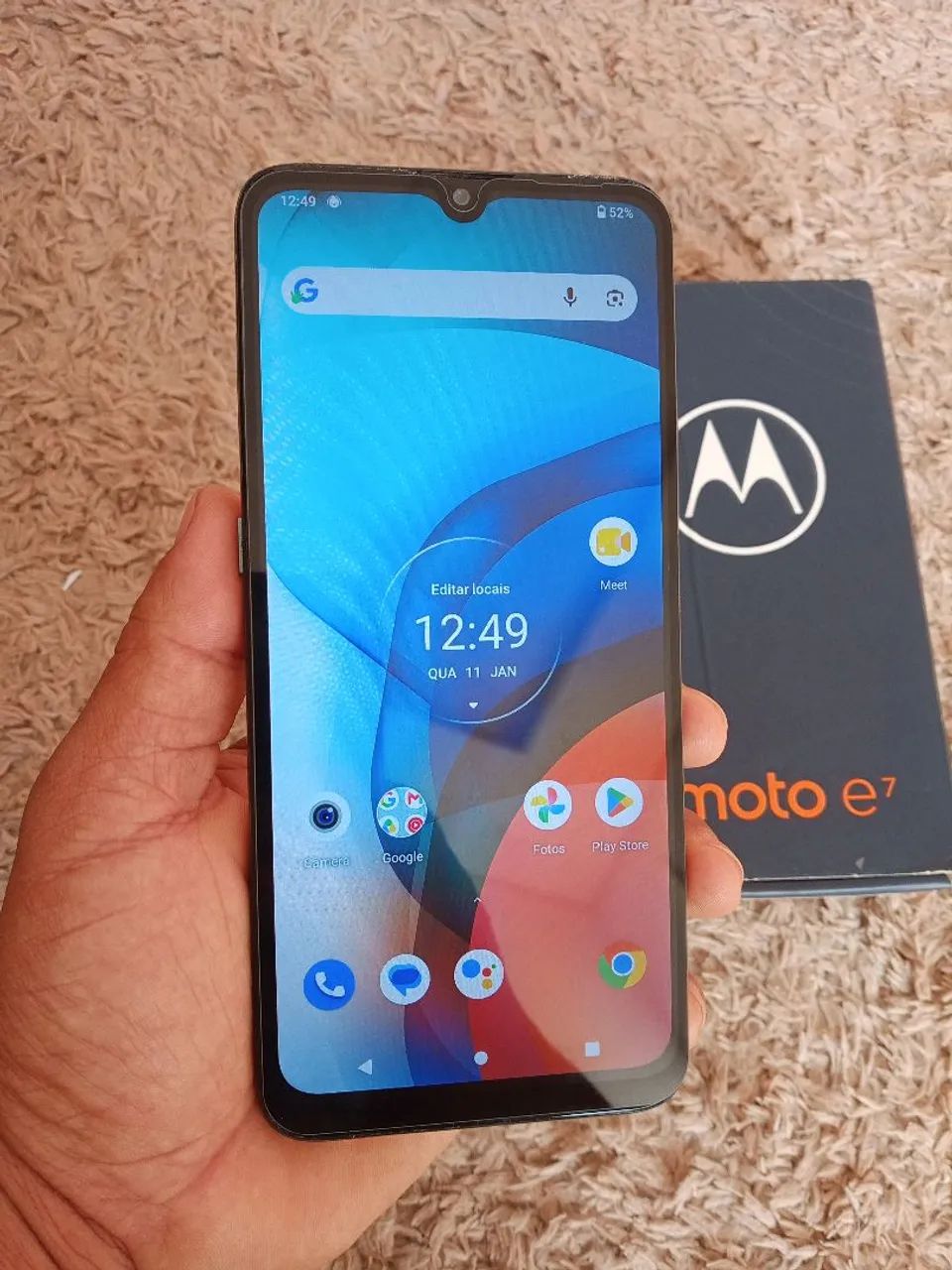 Celular moto E7 64 gigas de memória semi novo 