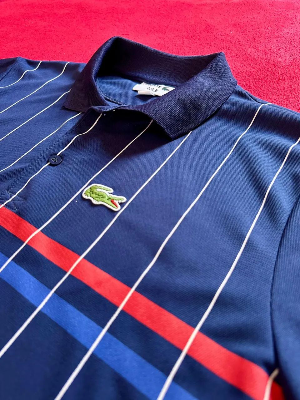 Polo Lacoste RD  Azul Marinho - Foto 2